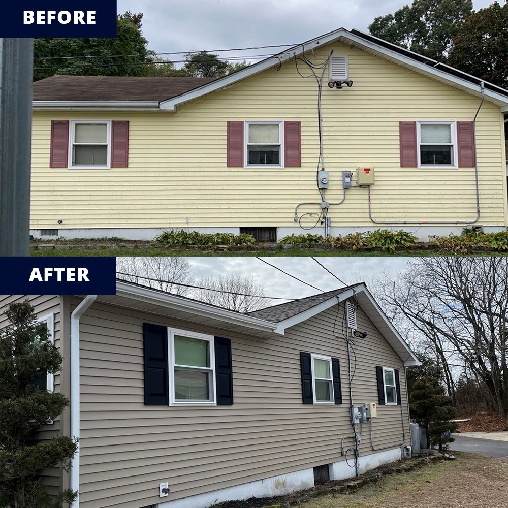 new siding installed on a home in new jersey