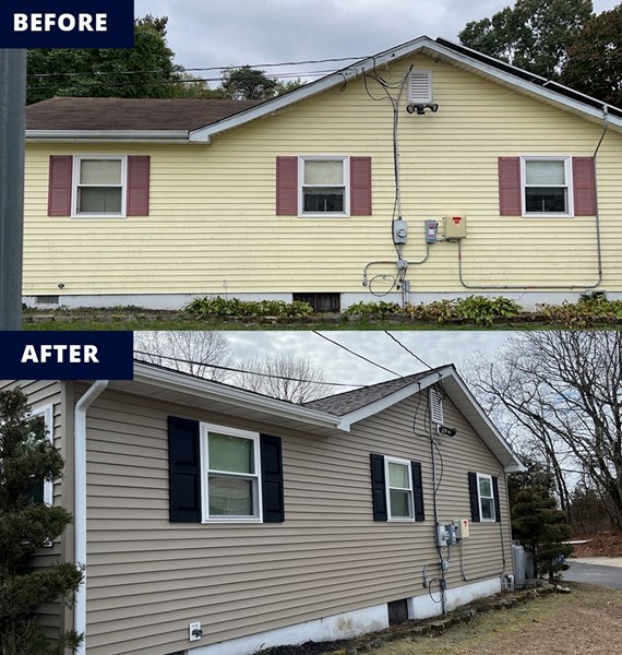 new siding installed on a home in new jersey