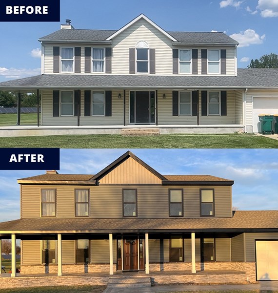 new jersey siding project showing before and after results