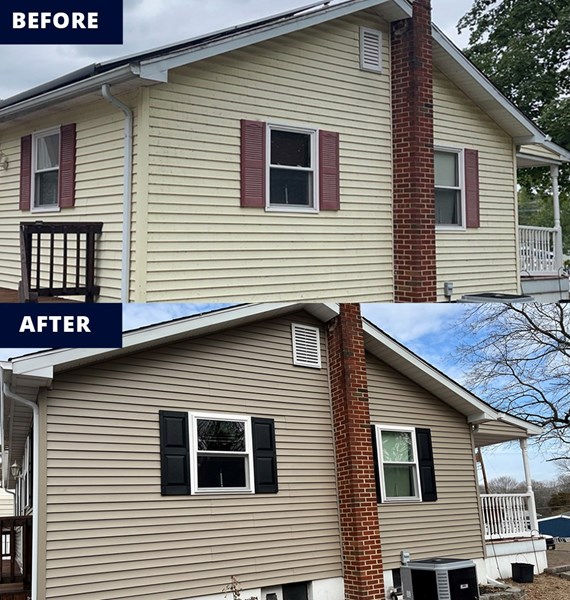 new jersey siding replacement before and after
