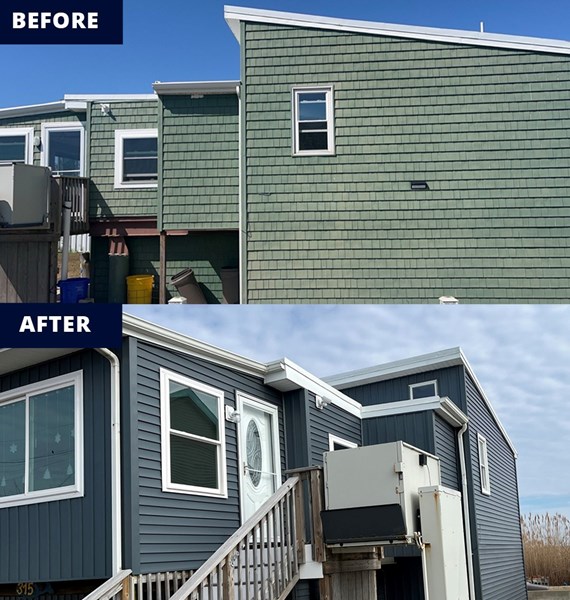 before and after of siding installed in new jersey