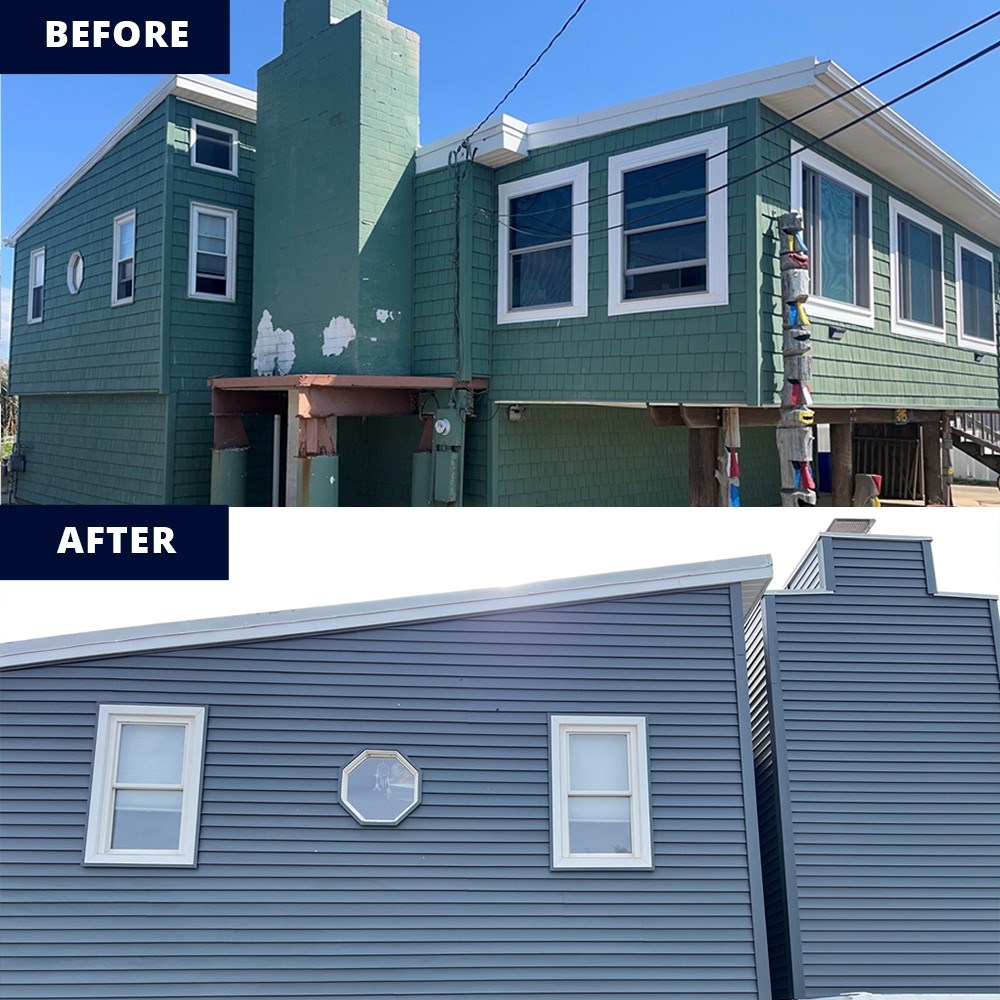 new jersey new siding installation before and after