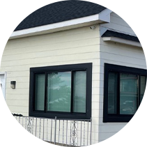 New window installed on the side of a home