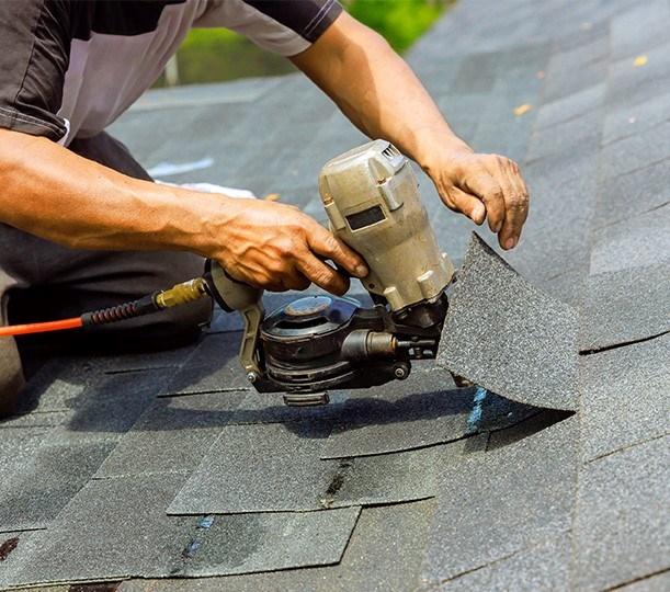 roof repair being completed in medford