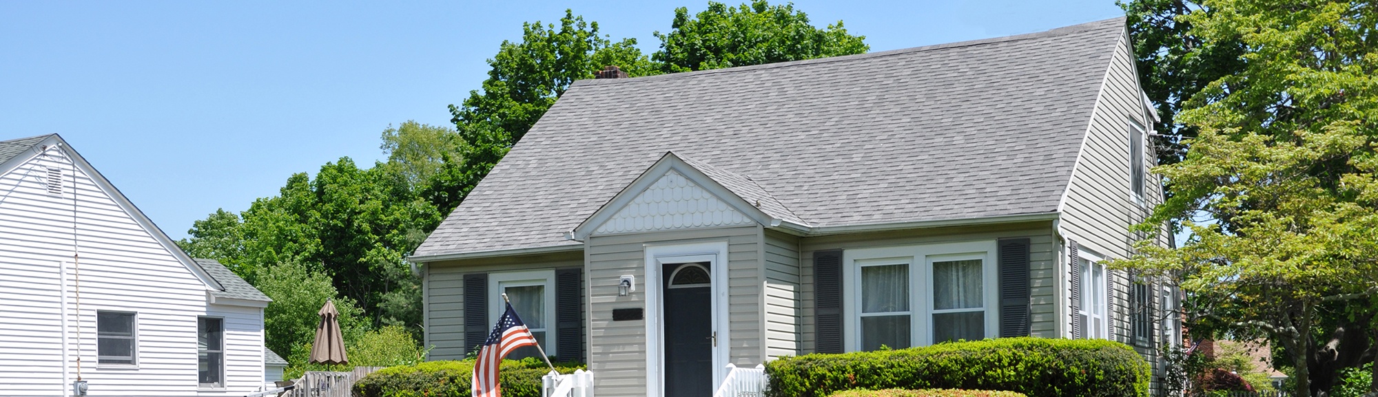 roof on a residential home in Haddon Heights after High Point's roofing services