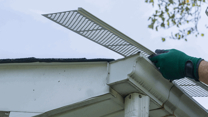 Gutter Guard Installation in Winter