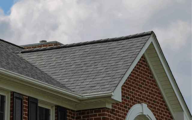 A roof peak with ridge caps in Medford NJ