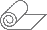 Roll of insulation shown as a insulation icon