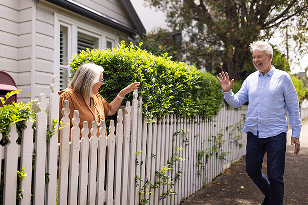 neighbors saying hello