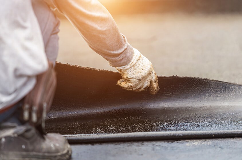 epdm roof repair being completed in New Jersey
